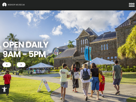 'bishopmuseum.org' screenshot