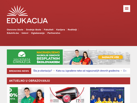 'fakulteti.edukacija.rs' screenshot