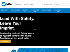 'millerwelds.com' screenshot