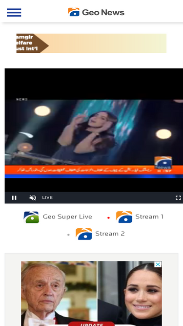 Geo news best sale live streaming hamariweb