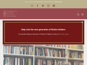 'cambridgemuslimcollege.ac.uk' screenshot