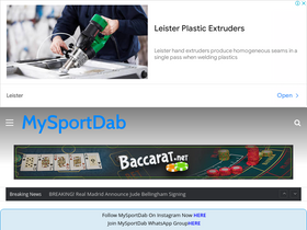 'mysportdab.com' screenshot