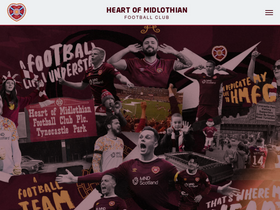 'heartsfc.co.uk' screenshot