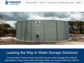 Water Tank Sizes  Pioneer Water Tanks America