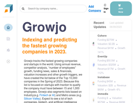 'growjo.com' screenshot