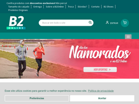 'b2online.com.br' screenshot