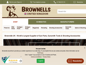 'brownells.co.uk' screenshot