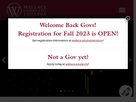 'wallace.edu' screenshot