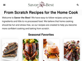 'savorthebest.com' screenshot