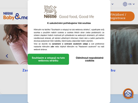 'nestlebaby.cz' screenshot
