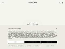 Agnona website screenshot