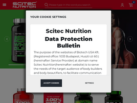 'scitecnutrition.com' screenshot