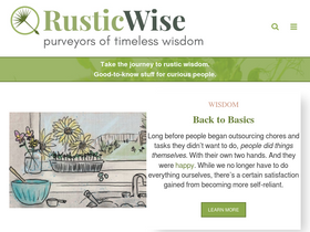 'rusticwise.com' screenshot
