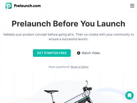 'prelaunch.com' screenshot