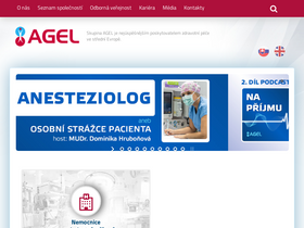 'sportclinic.agel.cz' screenshot