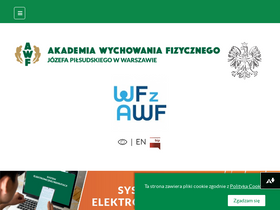 'awf.edu.pl' screenshot