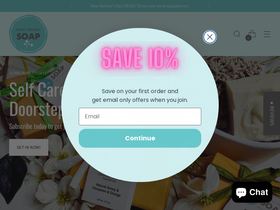 simplyorganicsoap.com homepage screenshot