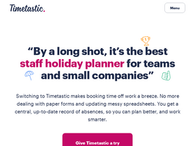 'timetastic.co.uk' screenshot