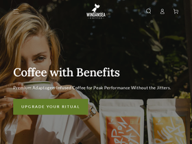 windanseacoffee.com homepage screenshot