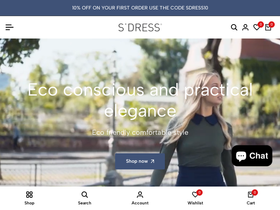 Sdress homepage screenshot