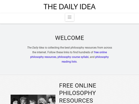 'thedailyidea.org' screenshot