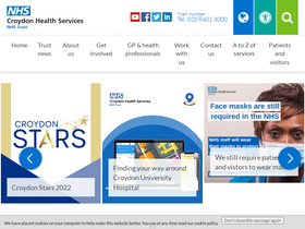 'croydonhealthservices.nhs.uk' screenshot