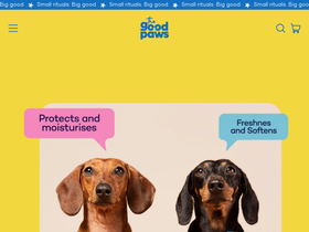 thegoodpawsclub.com homepage screenshot