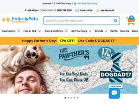 'entirelypetspharmacy.com' screenshot