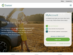 'exeterfinance.com' screenshot