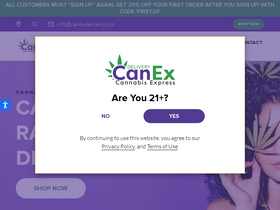 'canexdelivery.com' screenshot