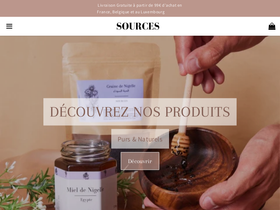 Sources website screenshot