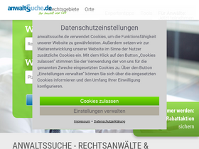 'anwaltssuche.de' screenshot