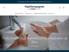 papirkompagniet.dk homepage screenshot