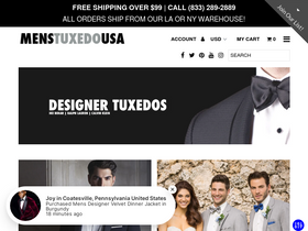 'menstuxedousa.com' screenshot