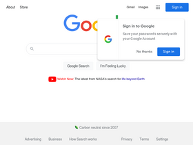 'google.com.au' screenshot