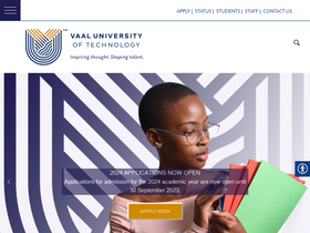 'vut.ac.za' screenshot