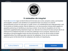 'javligtgott.se' screenshot