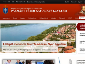 'ppke.hu' screenshot