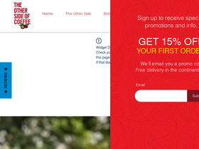 theothersideofcoffee.com homepage screenshot