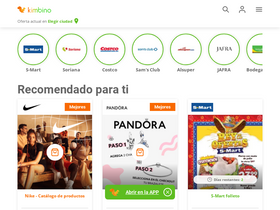 'kimbino.mx' screenshot