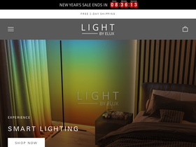Light by Elux homepage screenshot