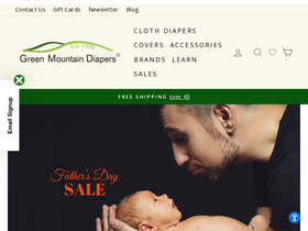 'greenmountaindiapers.com' screenshot