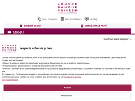 'louvrebanqueprivee.fr' screenshot