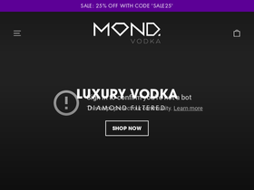 mondvodka.com homepage screenshot
