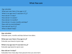 'what-year.com' screenshot