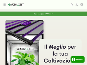 gardenwest.it homepage screenshot