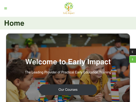 'earlyimpactlearning.com' screenshot