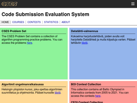 'cses.fi' screenshot