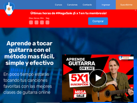 'tusclasesdeguitarra.com' screenshot