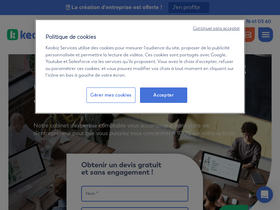 'keobiz.fr' screenshot